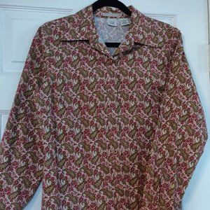 Vintage Paisley Button Down Shirt